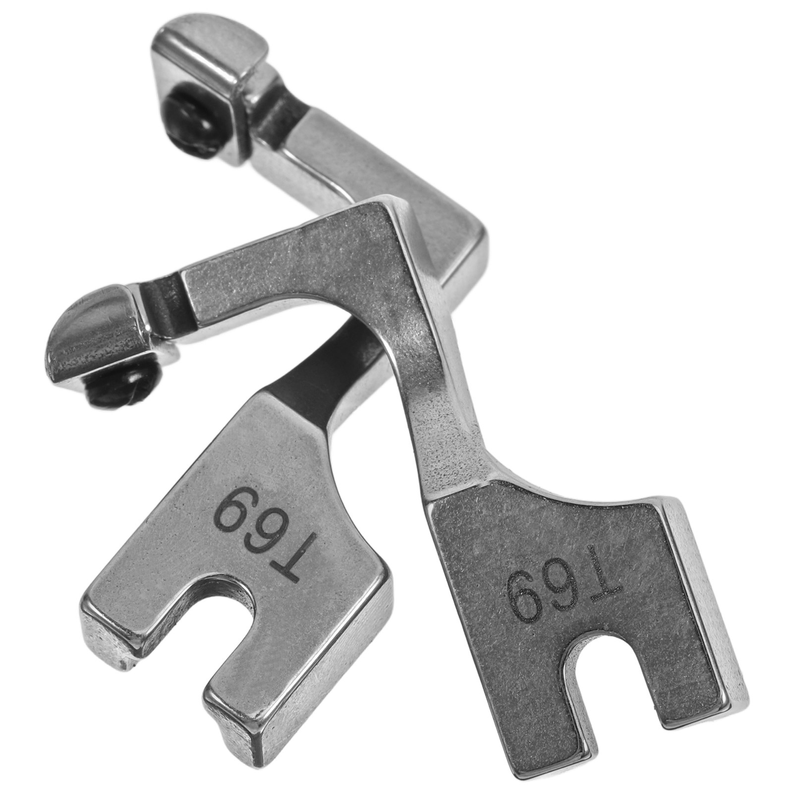 Zipper Foot Presser - قطعتان من قدم الضغط الفولاذية القابلة