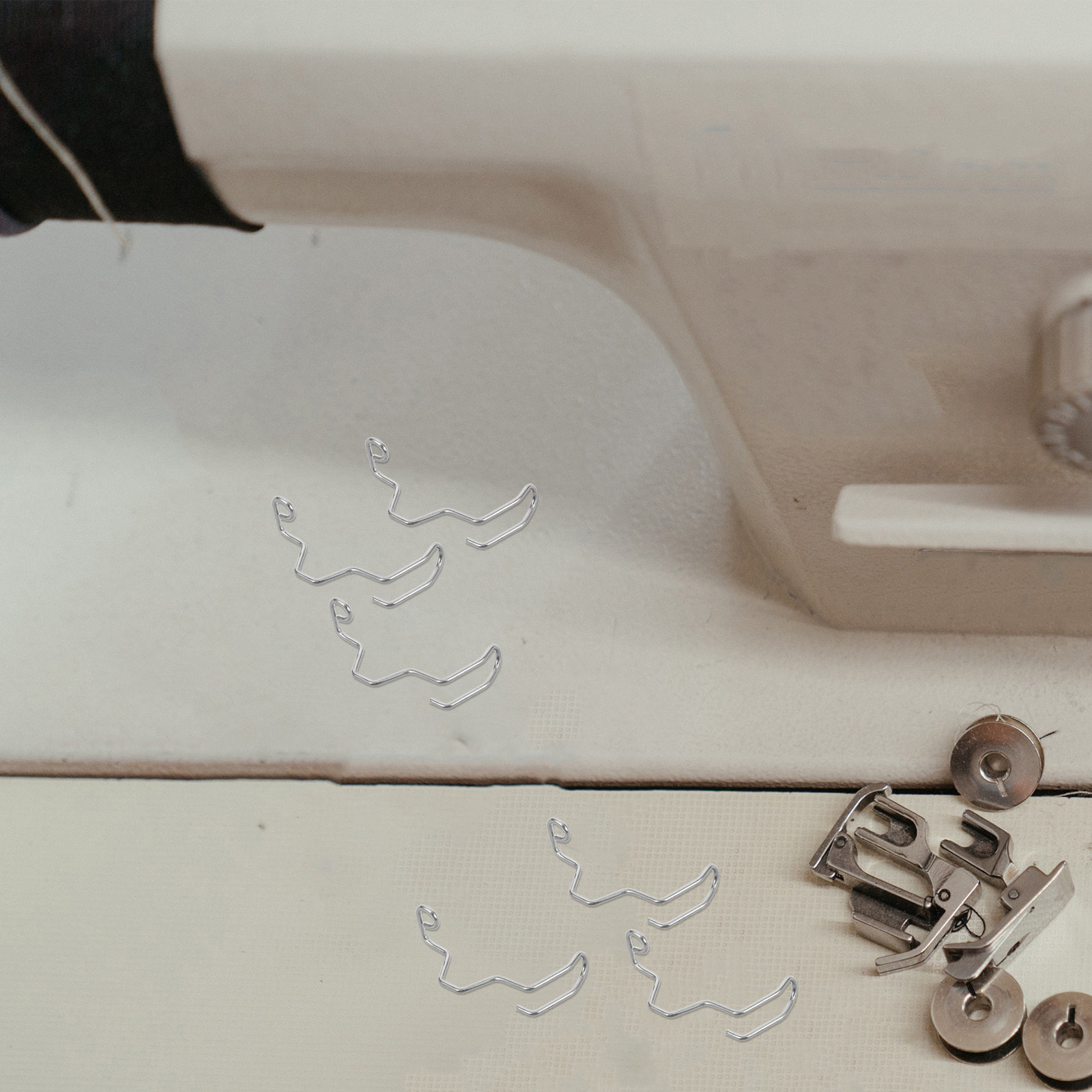 Sewing Machine Needle - 10 قطع واقي أصابع معدني، جهاز