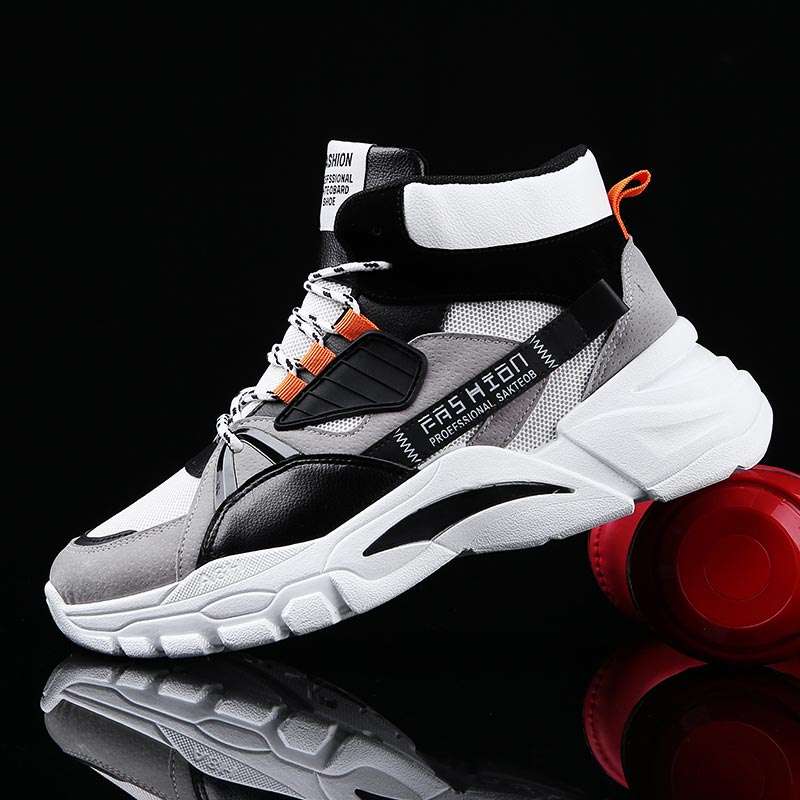 Fabric Weight Set - Hightop الصيف الرجال الأحذية الرياضية الرجل