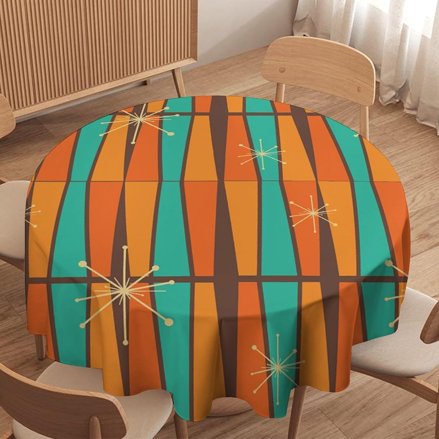 مفرش طاولة دائري بتصميم هندسي  - مراجعة Century Textile & Sewing Supply Hours وسعره
