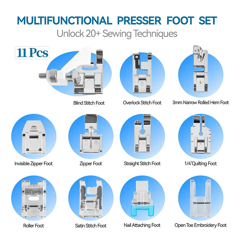 △   طقم أقدام ماكينة الخياطة 1 - مراجعة Zipper Foot Presser وسعره