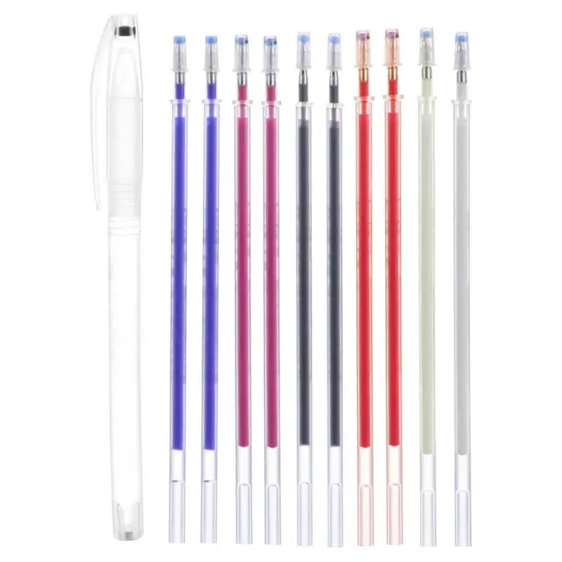 10 قطعة الحرارة قابل للمسح قلم - مراجعة Fabric Marking Pen وسعره