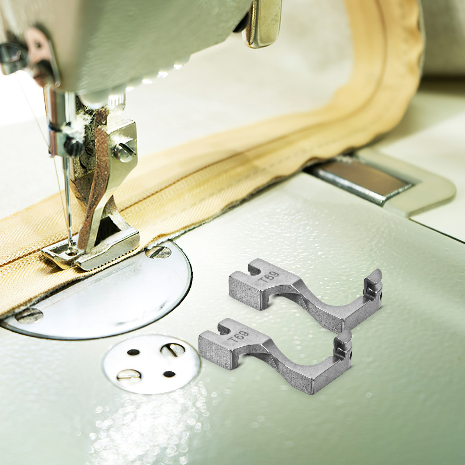 قطعتان من ملحقات ماكينة الخياط - مراجعة Zipper Foot Presser وسعره