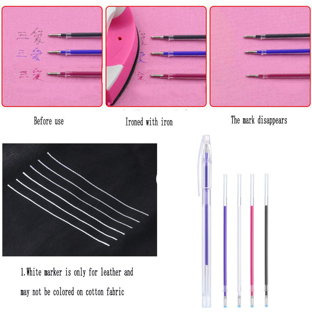 100 قطعة أقلام قابلة للمسح بال - مراجعة Fabric Marking Pen وسعره