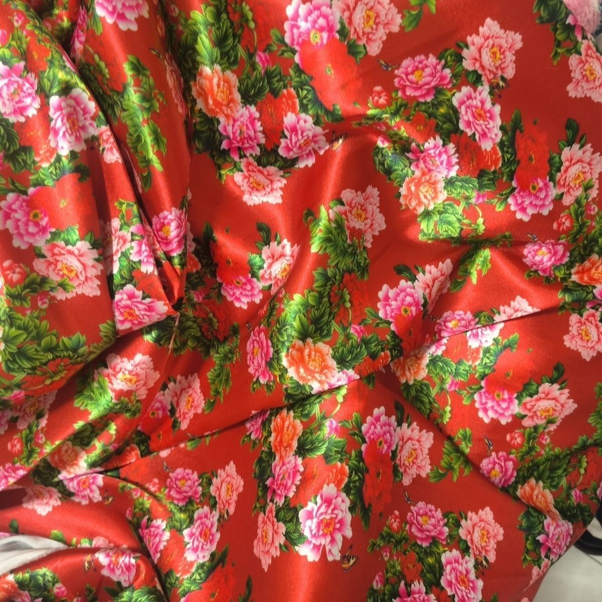 الأزهار طباعة خلات نسيج الساتا - مراجعة Sewing And Textile وسعره